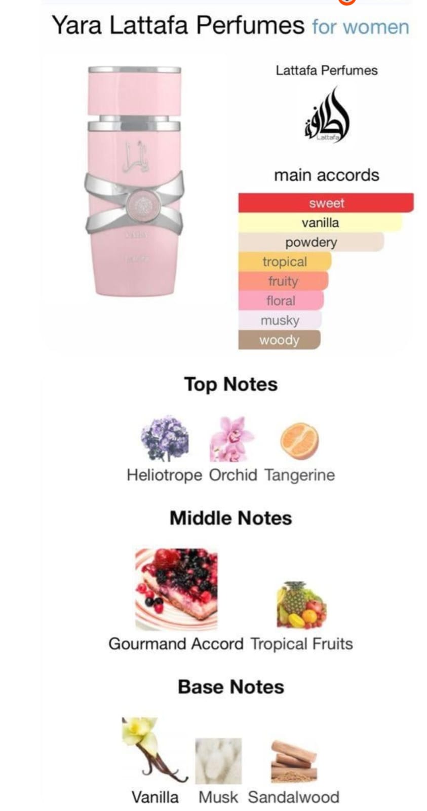 Yara Elixir Lattafa Perfumes for Women - Decant 5ml / 10ml